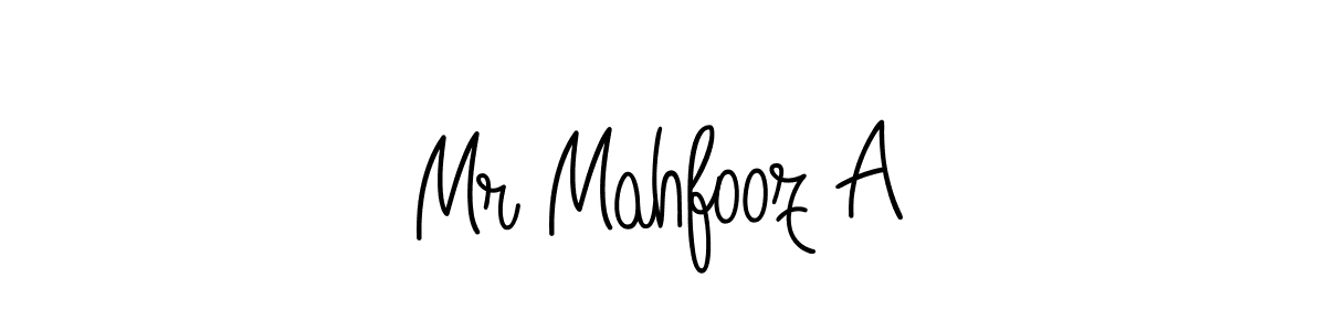 Check out images of Autograph of Mr Mahfooz A name. Actor Mr Mahfooz A Signature Style. Angelique-Rose-font-FFP is a professional sign style online. Mr Mahfooz A signature style 5 images and pictures png