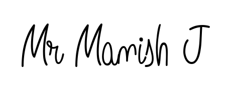 Discover the perfect balance of readability and style for Mr Manish J with Angelique-Rose-font-FFP font. Create your dream signature today. Mr Manish J signature style 5 images and pictures png
