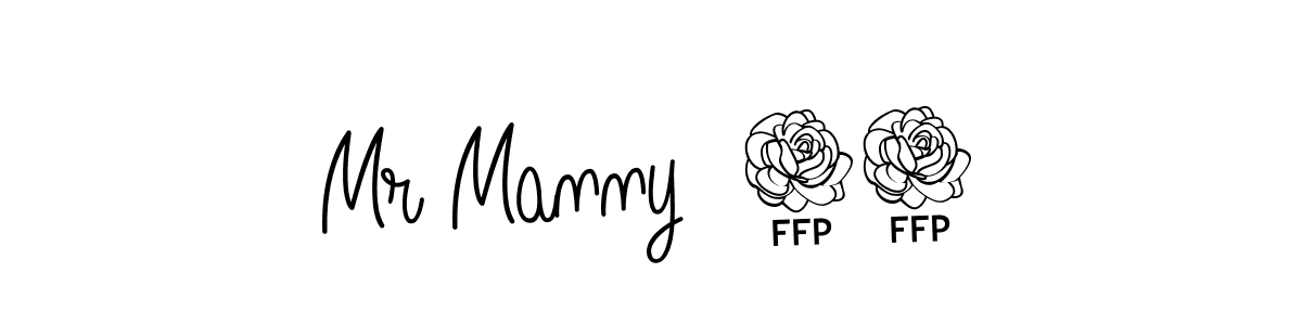 You should practise on your own different ways (Angelique-Rose-font-FFP) to write your name (Mr Manny  12) in signature. don't let someone else do it for you. Mr Manny  12 signature style 5 images and pictures png