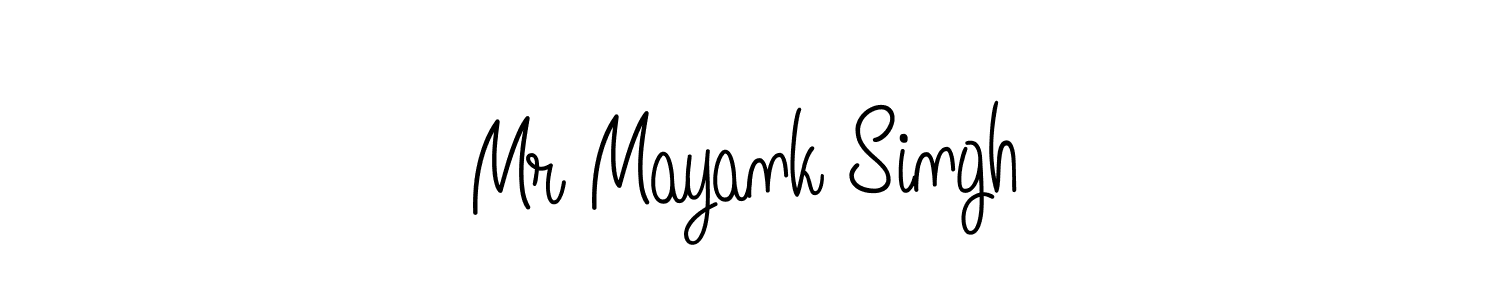 You should practise on your own different ways (Angelique-Rose-font-FFP) to write your name (Mr Mayank Singh) in signature. don't let someone else do it for you. Mr Mayank Singh signature style 5 images and pictures png