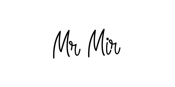 How to Draw Mr Mir signature style? Angelique-Rose-font-FFP is a latest design signature styles for name Mr Mir. Mr Mir signature style 5 images and pictures png