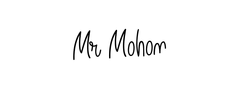 Design your own signature with our free online signature maker. With this signature software, you can create a handwritten (Angelique-Rose-font-FFP) signature for name Mr Mohon. Mr Mohon signature style 5 images and pictures png