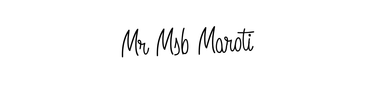 Also we have Mr Msb Maroti name is the best signature style. Create professional handwritten signature collection using Angelique-Rose-font-FFP autograph style. Mr Msb Maroti signature style 5 images and pictures png