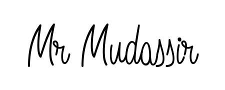 Create an unforgettable impression when signing with Mr Mudassir name styled in Angelique-Rose-font-FFP typography. 100% free online generator. Mr Mudassir signature style 5 images and pictures png