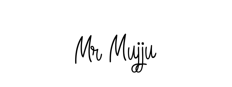 You should practise on your own different ways (Angelique-Rose-font-FFP) to write your name (Mr Mujju) in signature. don't let someone else do it for you. Mr Mujju signature style 5 images and pictures png