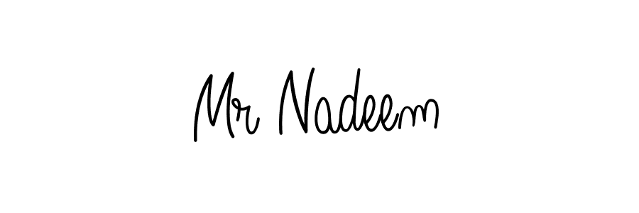 Check out images of Autograph of Mr Nadeem name. Actor Mr Nadeem Signature Style. Angelique-Rose-font-FFP is a professional sign style online. Mr Nadeem signature style 5 images and pictures png