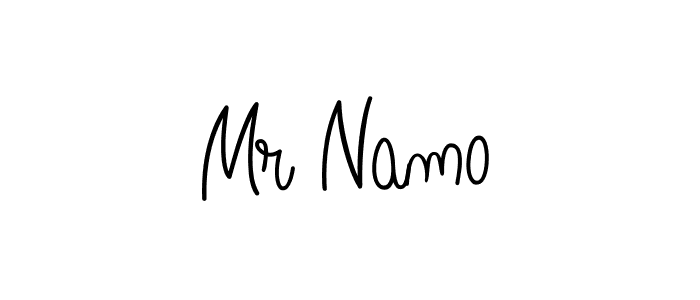 How to make Mr Namo name signature. Use Angelique-Rose-font-FFP style for creating short signs online. This is the latest handwritten sign. Mr Namo signature style 5 images and pictures png