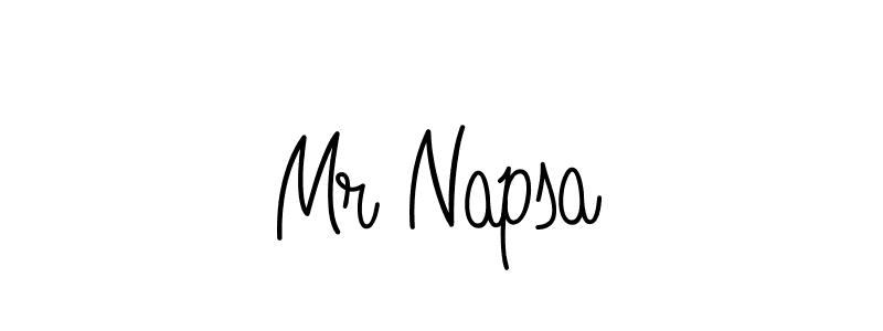 Make a beautiful signature design for name Mr Napsa. With this signature (Angelique-Rose-font-FFP) style, you can create a handwritten signature for free. Mr Napsa signature style 5 images and pictures png