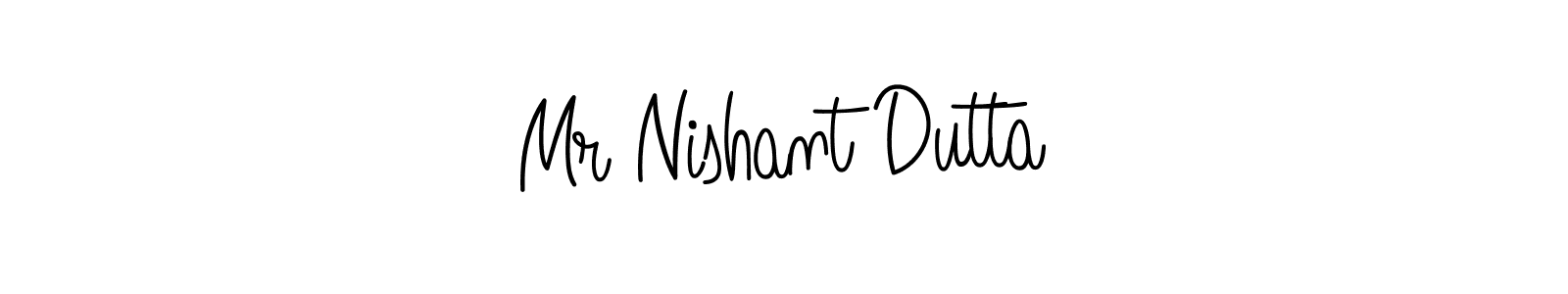 Design your own signature with our free online signature maker. With this signature software, you can create a handwritten (Angelique-Rose-font-FFP) signature for name Mr Nishant Dutta. Mr Nishant Dutta signature style 5 images and pictures png