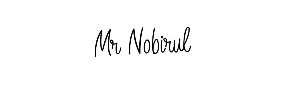 How to make Mr Nobirul name signature. Use Angelique-Rose-font-FFP style for creating short signs online. This is the latest handwritten sign. Mr Nobirul signature style 5 images and pictures png