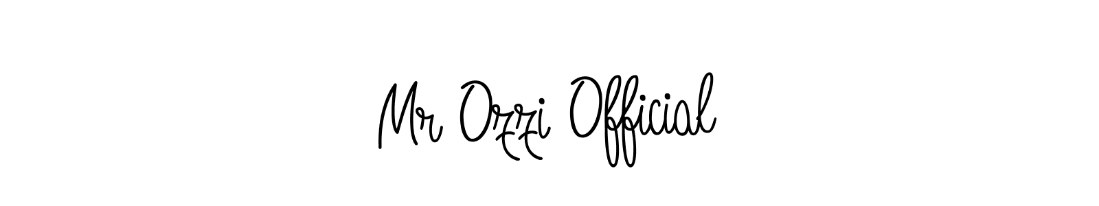 Mr Ozzi Official stylish signature style. Best Handwritten Sign (Angelique-Rose-font-FFP) for my name. Handwritten Signature Collection Ideas for my name Mr Ozzi Official. Mr Ozzi Official signature style 5 images and pictures png