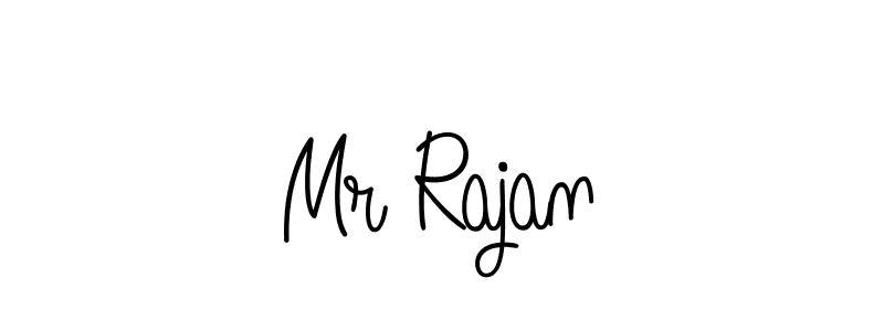 Make a beautiful signature design for name Mr Rajan. With this signature (Angelique-Rose-font-FFP) style, you can create a handwritten signature for free. Mr Rajan signature style 5 images and pictures png