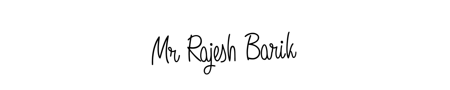 Design your own signature with our free online signature maker. With this signature software, you can create a handwritten (Angelique-Rose-font-FFP) signature for name Mr Rajesh Barik. Mr Rajesh Barik signature style 5 images and pictures png