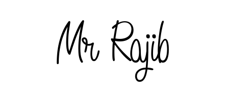 A modern signature idea for name Mr Rajib using Angelique-Rose-font-FFP font. Clean strokes and elegant curves make it stand out instantly. Mr Rajib signature style 5 images and pictures png