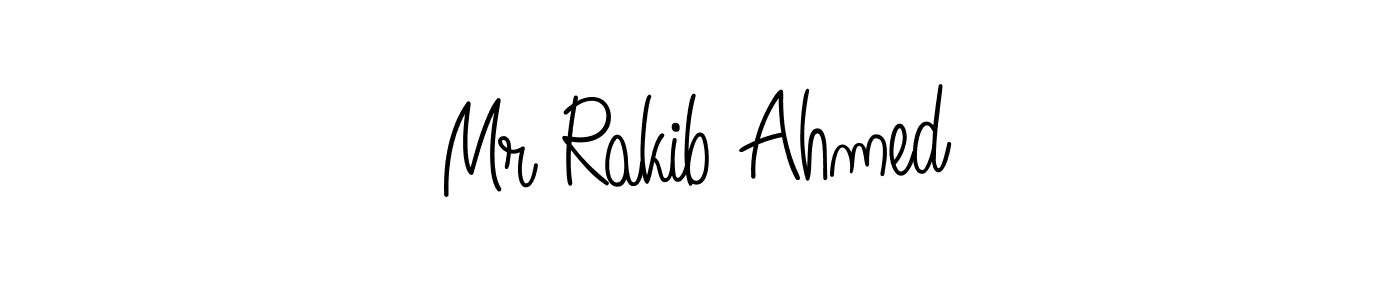 Use a signature maker to create a handwritten signature online. With this signature software, you can design (Angelique-Rose-font-FFP) your own signature for name Mr Rakib Ahmed. Mr Rakib Ahmed signature style 5 images and pictures png