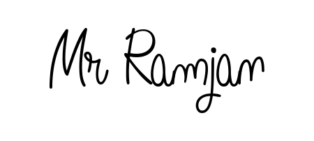 A dynamic signature style for Mr Ramjan using Angelique-Rose-font-FFP script. Designed to look authentic, handwritten, and professional. Mr Ramjan signature style 5 images and pictures png