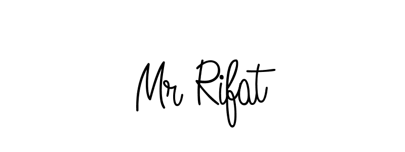 Make a beautiful signature design for name Mr Rifat. With this signature (Angelique-Rose-font-FFP) style, you can create a handwritten signature for free. Mr Rifat signature style 5 images and pictures png