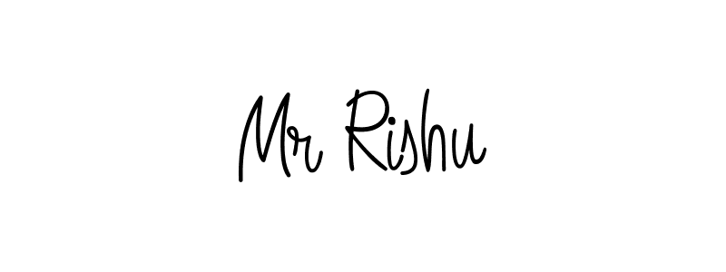 You should practise on your own different ways (Angelique-Rose-font-FFP) to write your name (Mr Rishu) in signature. don't let someone else do it for you. Mr Rishu signature style 5 images and pictures png