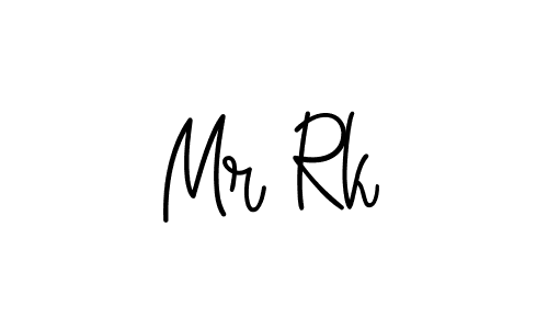 How to make Mr Rk signature? Angelique-Rose-font-FFP is a professional autograph style. Create handwritten signature for Mr Rk name. Mr Rk signature style 5 images and pictures png