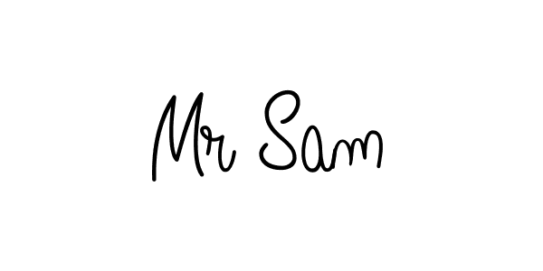 The best way (Angelique-Rose-font-FFP) to make a short signature is to pick only two or three words in your name. The name Mr Sam include a total of six letters. For converting this name. Mr Sam signature style 5 images and pictures png