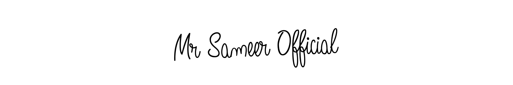 How to make Mr Sameer Official name signature. Use Angelique-Rose-font-FFP style for creating short signs online. This is the latest handwritten sign. Mr Sameer Official signature style 5 images and pictures png