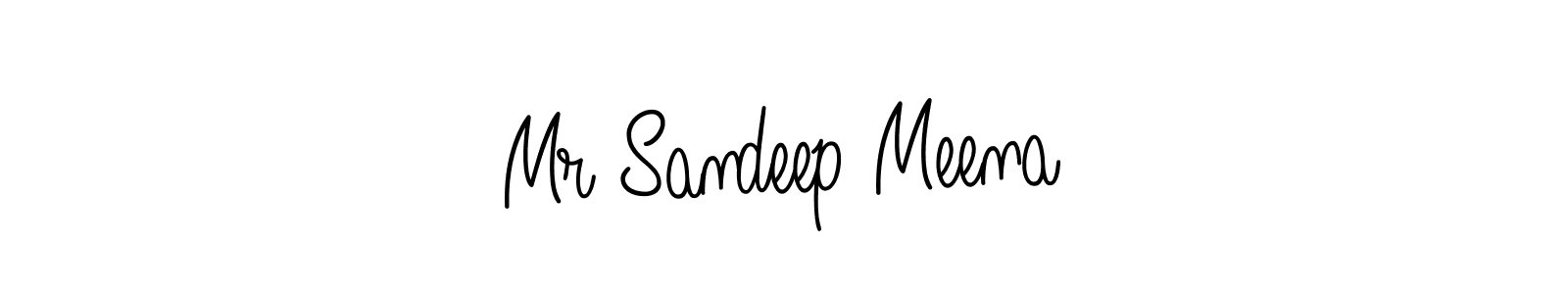 Use a signature maker to create a handwritten signature online. With this signature software, you can design (Angelique-Rose-font-FFP) your own signature for name Mr Sandeep Meena. Mr Sandeep Meena signature style 5 images and pictures png