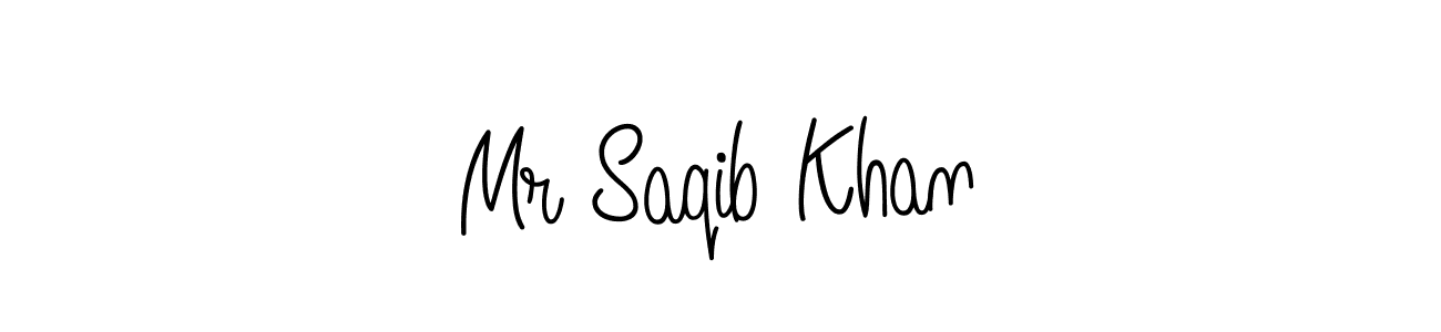 Mr Saqib Khan stylish signature style. Best Handwritten Sign (Angelique-Rose-font-FFP) for my name. Handwritten Signature Collection Ideas for my name Mr Saqib Khan. Mr Saqib Khan signature style 5 images and pictures png