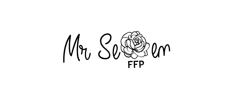 The best way (Angelique-Rose-font-FFP) to make a short signature is to pick only two or three words in your name. The name Mr Se7en include a total of six letters. For converting this name. Mr Se7en signature style 5 images and pictures png