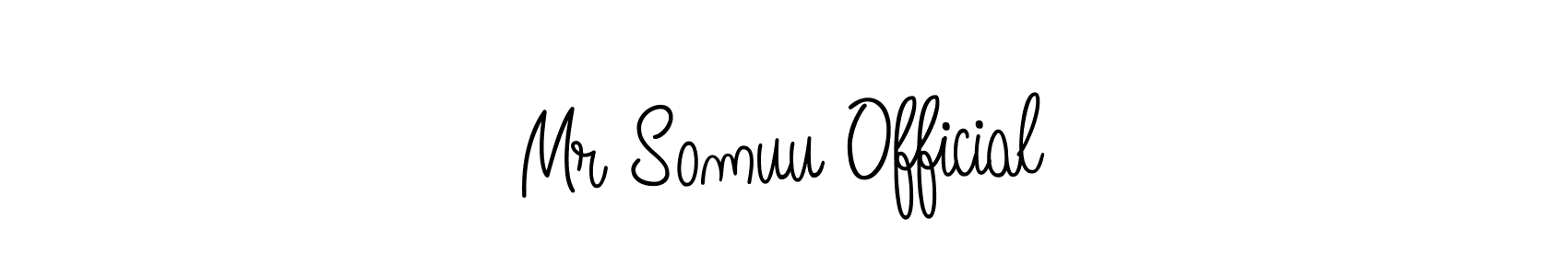 if you are searching for the best signature style for your name Mr Somuu Official. so please give up your signature search. here we have designed multiple signature styles  using Angelique-Rose-font-FFP. Mr Somuu Official signature style 5 images and pictures png