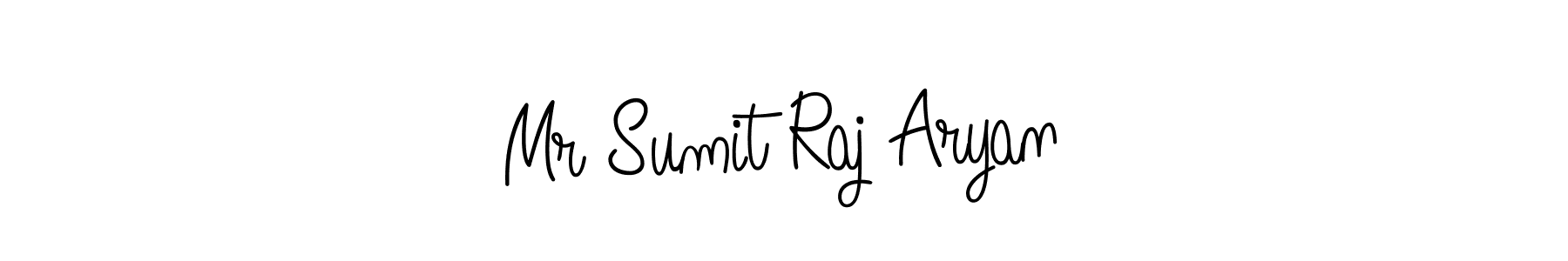 Design your own signature with our free online signature maker. With this signature software, you can create a handwritten (Angelique-Rose-font-FFP) signature for name Mr Sumit Raj Aryan. Mr Sumit Raj Aryan signature style 5 images and pictures png