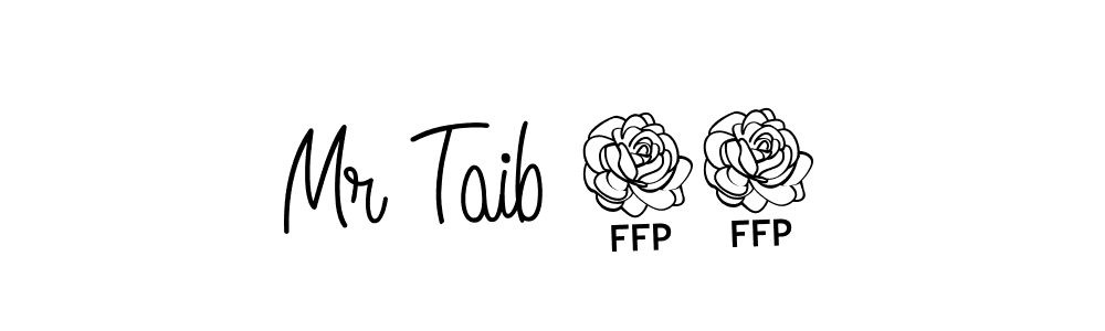 Use a signature maker to create a handwritten signature online. With this signature software, you can design (Angelique-Rose-font-FFP) your own signature for name Mr Taib 14. Mr Taib 14 signature style 5 images and pictures png