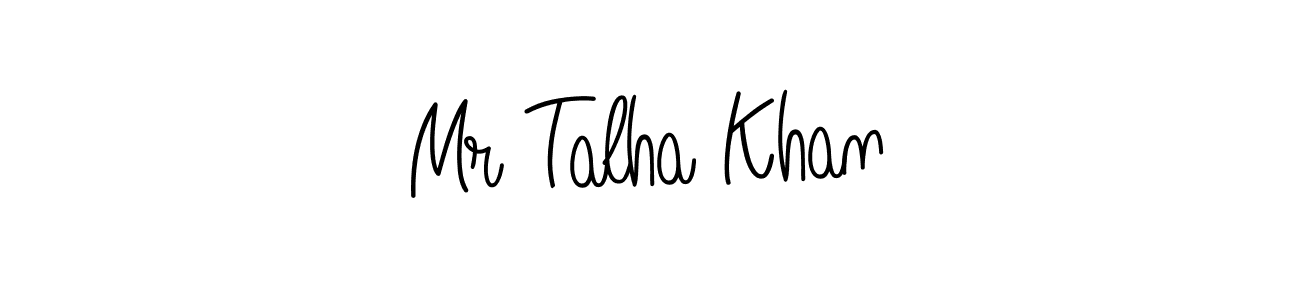 Make a beautiful signature design for name Mr Talha Khan. With this signature (Angelique-Rose-font-FFP) style, you can create a handwritten signature for free. Mr Talha Khan signature style 5 images and pictures png