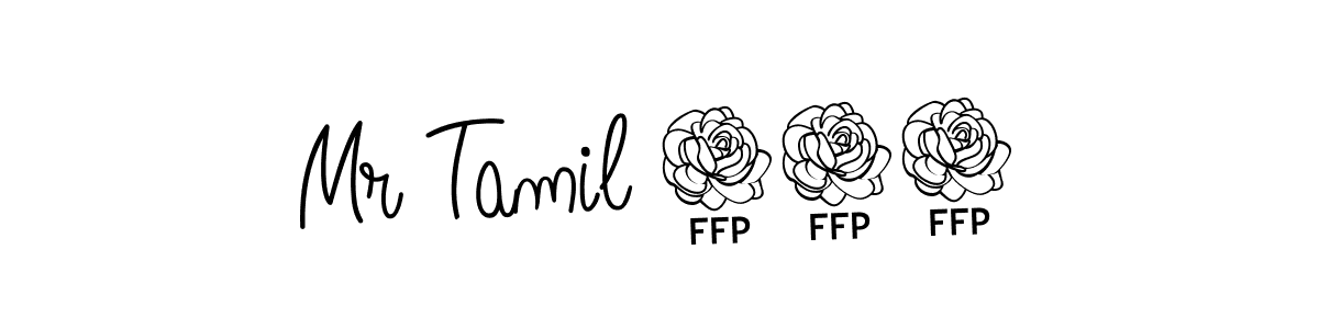 How to Draw Mr Tamil 154 signature style? Angelique-Rose-font-FFP is a latest design signature styles for name Mr Tamil 154. Mr Tamil 154 signature style 5 images and pictures png