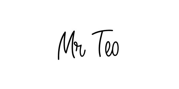 Design your own signature with our free online signature maker. With this signature software, you can create a handwritten (Angelique-Rose-font-FFP) signature for name Mr Teo. Mr Teo signature style 5 images and pictures png