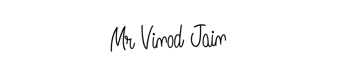 How to make Mr Vinod Jain name signature. Use Angelique-Rose-font-FFP style for creating short signs online. This is the latest handwritten sign. Mr Vinod Jain signature style 5 images and pictures png
