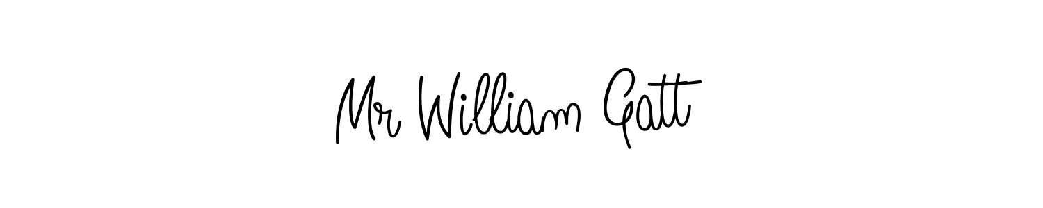 How to make Mr William Gatt name signature. Use Angelique-Rose-font-FFP style for creating short signs online. This is the latest handwritten sign. Mr William Gatt signature style 5 images and pictures png