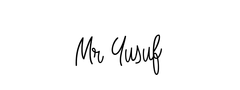 Mr Yusuf stylish signature style. Best Handwritten Sign (Angelique-Rose-font-FFP) for my name. Handwritten Signature Collection Ideas for my name Mr Yusuf. Mr Yusuf signature style 5 images and pictures png