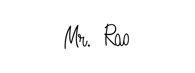 Mr.  Rao stylish signature style. Best Handwritten Sign (Angelique-Rose-font-FFP) for my name. Handwritten Signature Collection Ideas for my name Mr.  Rao. Mr.  Rao signature style 5 images and pictures png