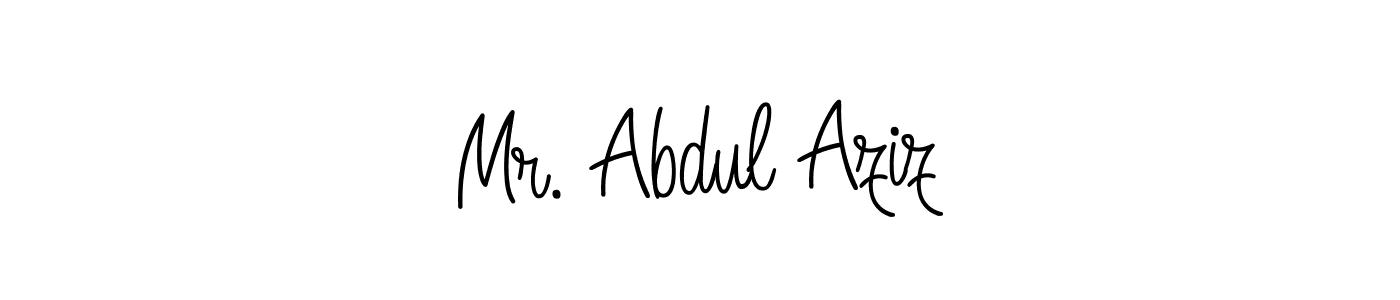 Angelique-Rose-font-FFP is a professional signature style that is perfect for those who want to add a touch of class to their signature. It is also a great choice for those who want to make their signature more unique. Get Mr. Abdul Aziz name to fancy signature for free. Mr. Abdul Aziz signature style 5 images and pictures png