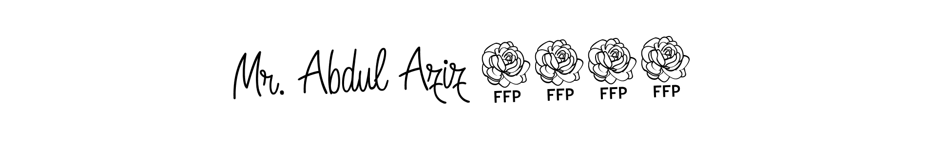 Similarly Angelique-Rose-font-FFP is the best handwritten signature design. Signature creator online .You can use it as an online autograph creator for name Mr. Abdul Aziz 2023. Mr. Abdul Aziz 2023 signature style 5 images and pictures png