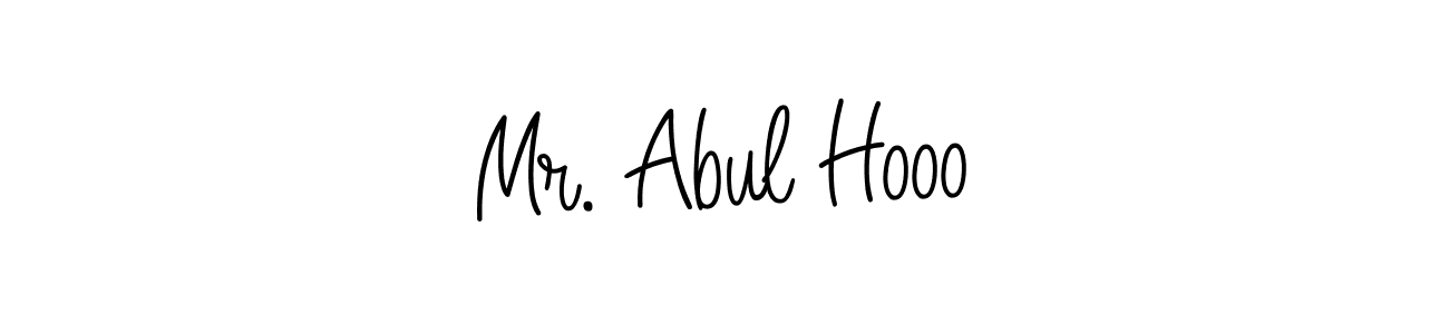 Use a signature maker to create a handwritten signature online. With this signature software, you can design (Angelique-Rose-font-FFP) your own signature for name Mr. Abul Hooo. Mr. Abul Hooo signature style 5 images and pictures png