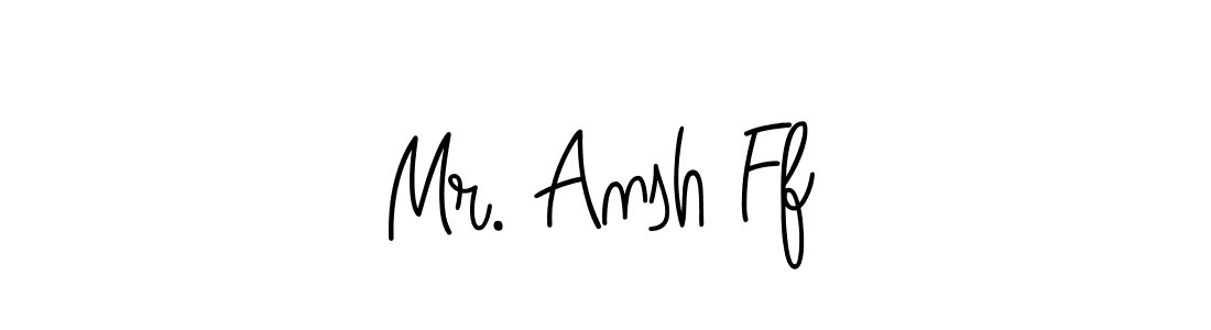 Also we have Mr. Ansh Ff name is the best signature style. Create professional handwritten signature collection using Angelique-Rose-font-FFP autograph style. Mr. Ansh Ff signature style 5 images and pictures png