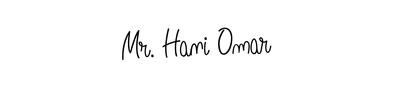 Make a short Mr. Hani Omar signature style. Manage your documents anywhere anytime using Angelique-Rose-font-FFP. Create and add eSignatures, submit forms, share and send files easily. Mr. Hani Omar signature style 5 images and pictures png