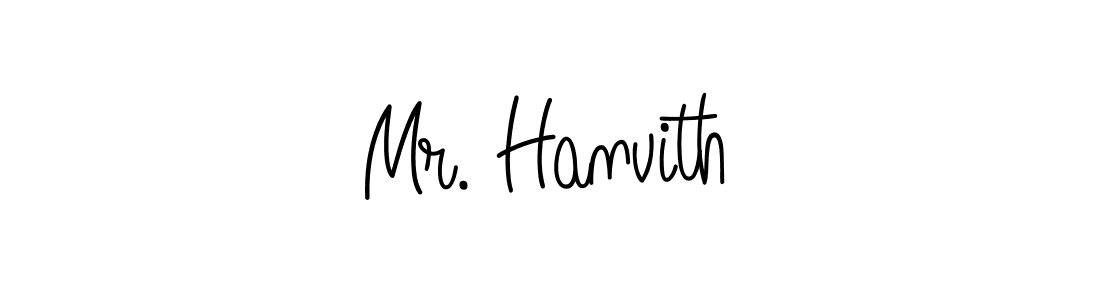 The best way (Angelique-Rose-font-FFP) to make a short signature is to pick only two or three words in your name. The name Mr. Hanvith include a total of six letters. For converting this name. Mr. Hanvith signature style 5 images and pictures png