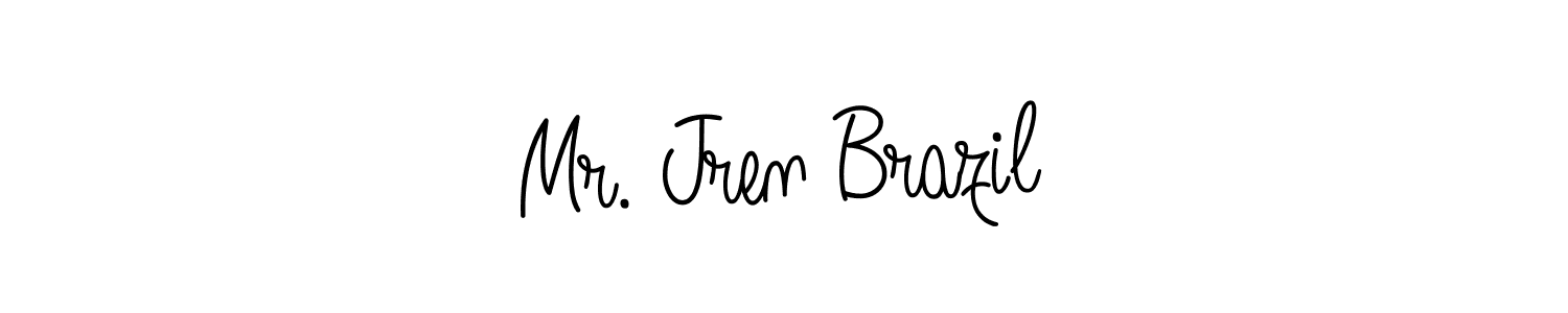 Design your own signature with our free online signature maker. With this signature software, you can create a handwritten (Angelique-Rose-font-FFP) signature for name Mr. Jren Brazil. Mr. Jren Brazil signature style 5 images and pictures png