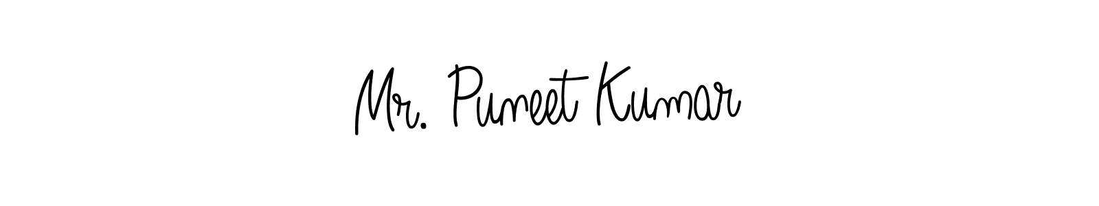 Create a beautiful signature design for name Mr. Puneet Kumar. With this signature (Angelique-Rose-font-FFP) fonts, you can make a handwritten signature for free. Mr. Puneet Kumar signature style 5 images and pictures png