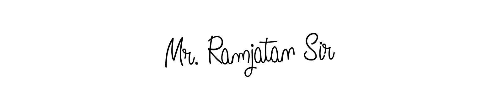 Similarly Angelique-Rose-font-FFP is the best handwritten signature design. Signature creator online .You can use it as an online autograph creator for name Mr. Ramjatan Sir. Mr. Ramjatan Sir signature style 5 images and pictures png