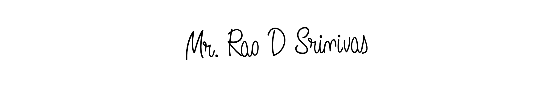 Make a beautiful signature design for name Mr. Rao D Srinivas. With this signature (Angelique-Rose-font-FFP) style, you can create a handwritten signature for free. Mr. Rao D Srinivas signature style 5 images and pictures png