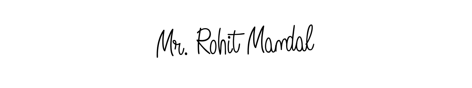 The best way (Angelique-Rose-font-FFP) to make a short signature is to pick only two or three words in your name. The name Mr. Rohit Mandal include a total of six letters. For converting this name. Mr. Rohit Mandal signature style 5 images and pictures png