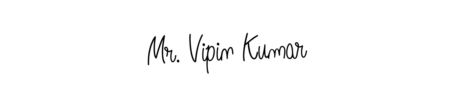 Use a signature maker to create a handwritten signature online. With this signature software, you can design (Angelique-Rose-font-FFP) your own signature for name Mr. Vipin Kumar. Mr. Vipin Kumar signature style 5 images and pictures png